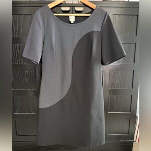 Anthropologie Weston Wear Gray Colorblock Short Dress Size L